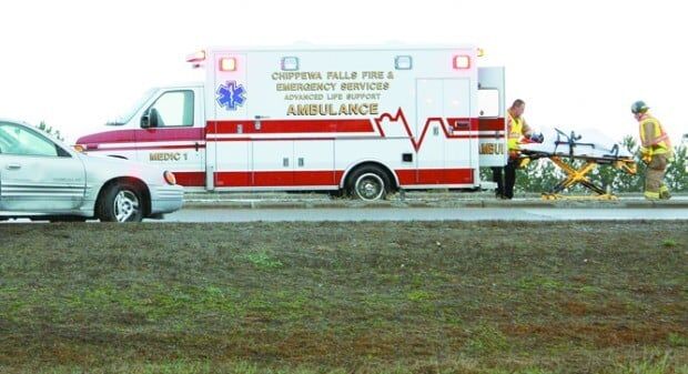 Car accident at County I and Commerce Parkway